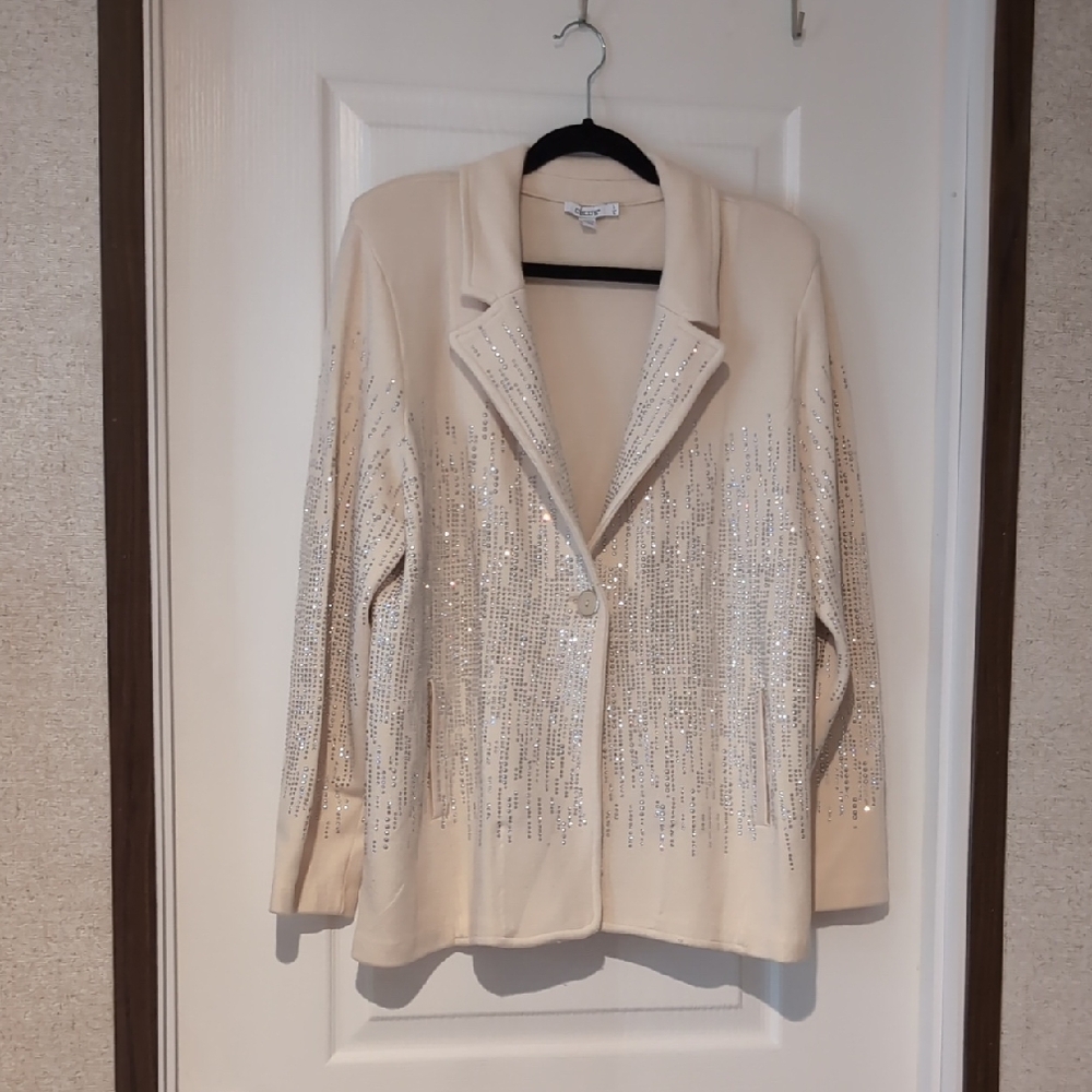 Chico's Sweater Knit Blazer